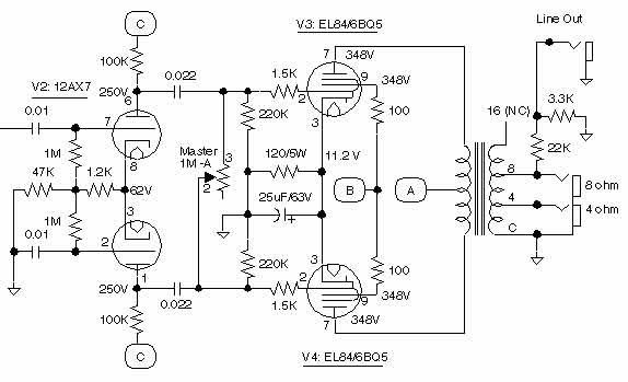 Can you help me understand this phase-inverter section (Matchless ...